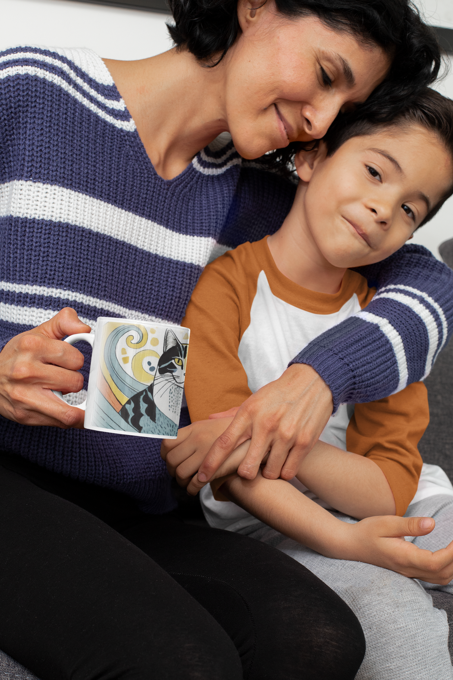 Peaceful Cat Friends Mug