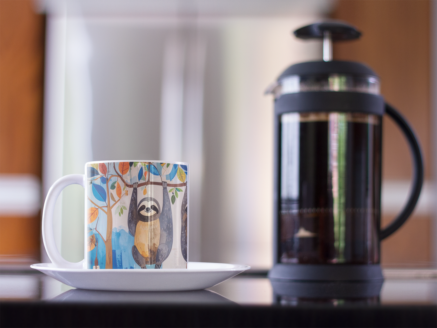 Happy Playful Sloth Mug