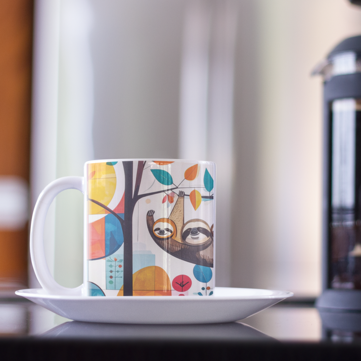 Happy Playful Sloth Mug