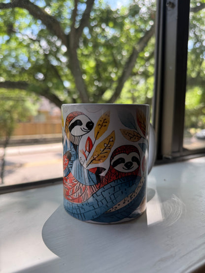 Sloth Lovers ceramic mug