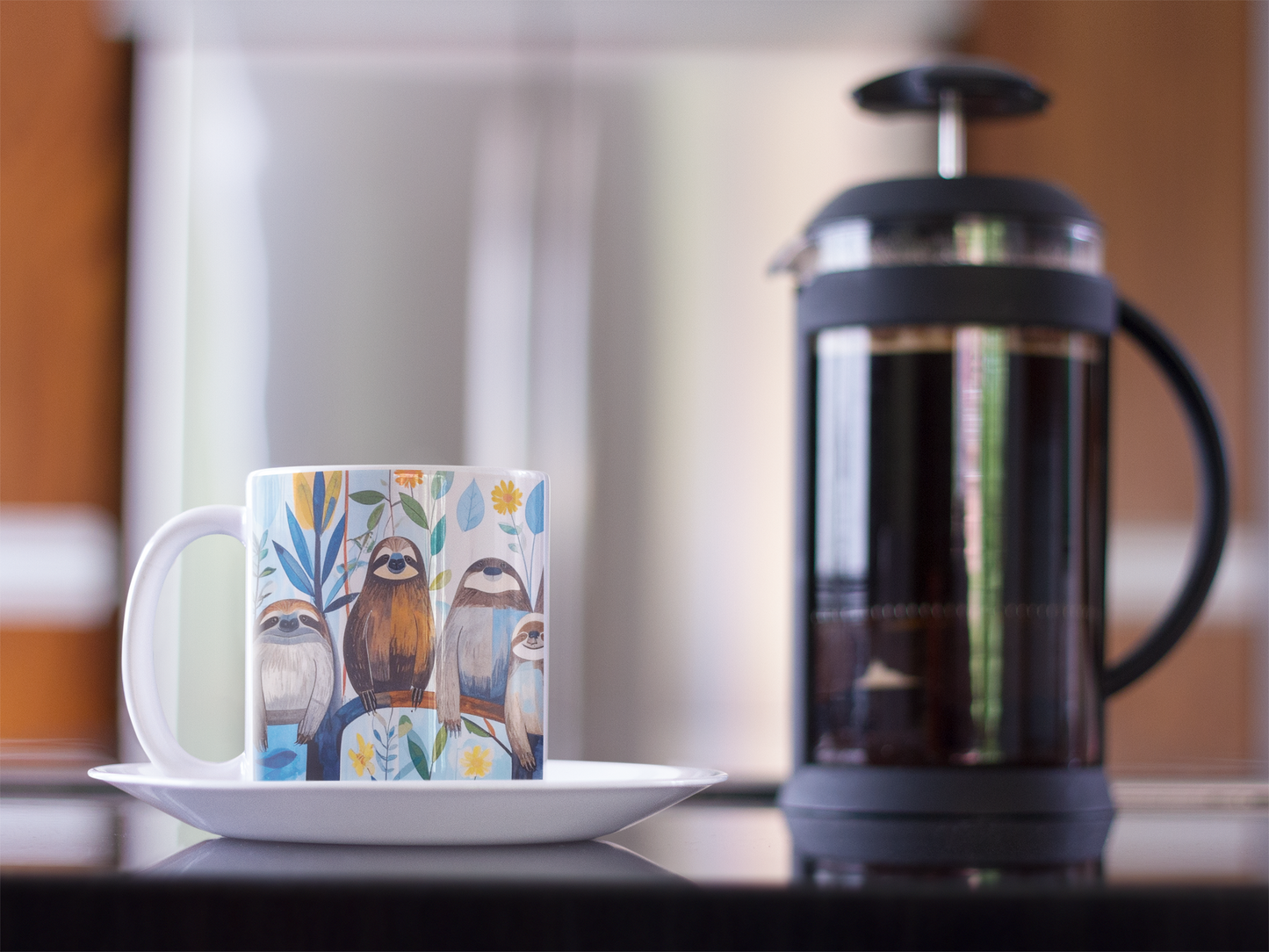 Happy Playful Sloth Mug