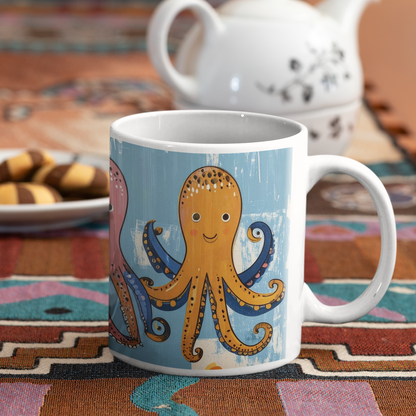 Playful Octopus Friends Mug